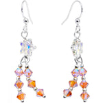 Handcrafted Star Trail Dangle Earrings Created with Crystals