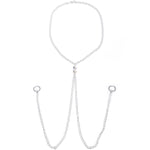 Brilliant BCR Necklace to Nipple Chain Created with Crystals