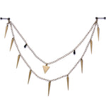 Handcrafted Warrior Drop Nipple Chain Created with Crystal