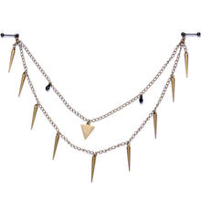 Handcrafted Warrior Drop Nipple Chain Created with Crystal