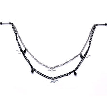 5/8 Handmade Gone Batty Nipple Chain Created with Crystal