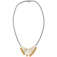 Handcrafted Natural Hematite Gunmetal Plated Chain Necklace