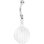 Handcrafted Geometric Refraction Dangle Belly Ring
