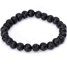 Handmade Lava Stone Opalite Libra Zodiac Bracelet Set of 2