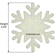 Glow in the Dark Snowflake Travel Flat Back Earring Palette