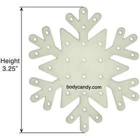 Glow in the Dark Snowflake Travel Flat Back Earring Palette