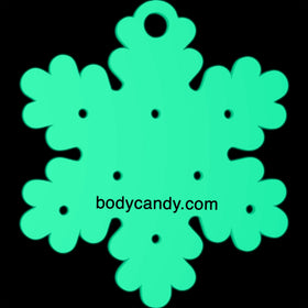 Glow in the Dark Christmas Ornament Travel Flat Back Earring Palette