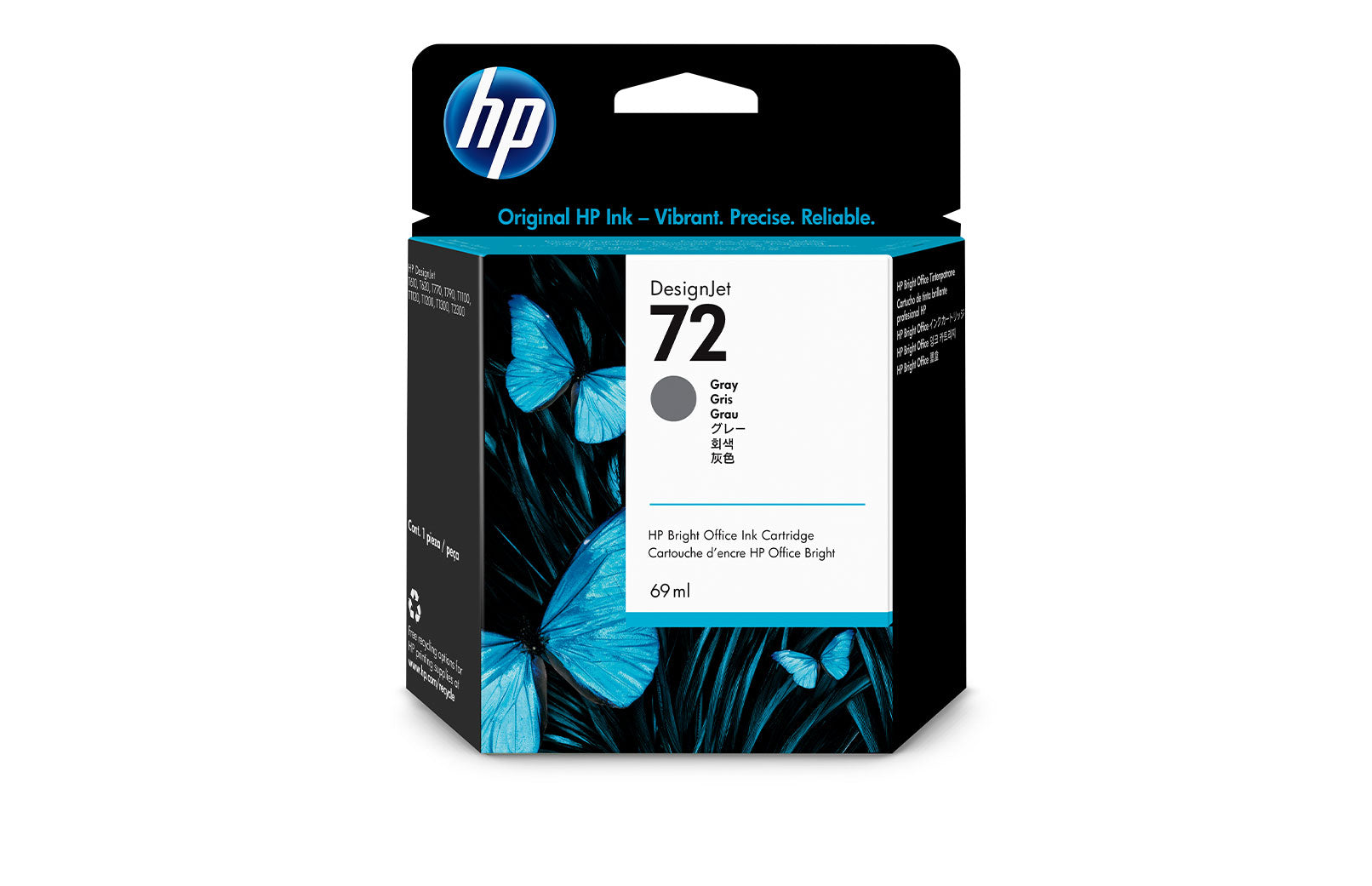 New, Pre-Owned - HP 72 69ml (C9401A) Gray Ink Cartridge