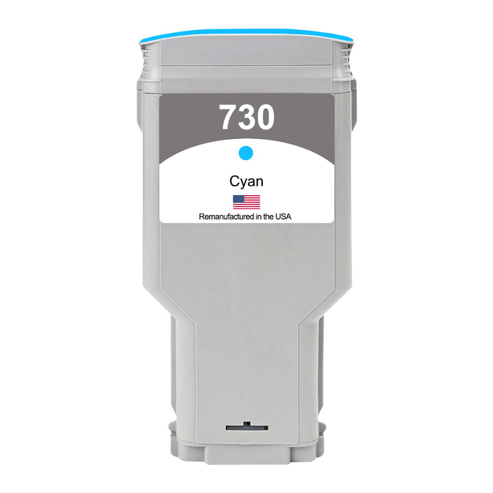 U.S. Remanufactured for HP 730 300ml  (P2V68A) Cyan Ink Cartridges