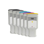 U.S. Remanufactured for HP 730 300ml Multi-Color (6-Pack) Ink Cartridges