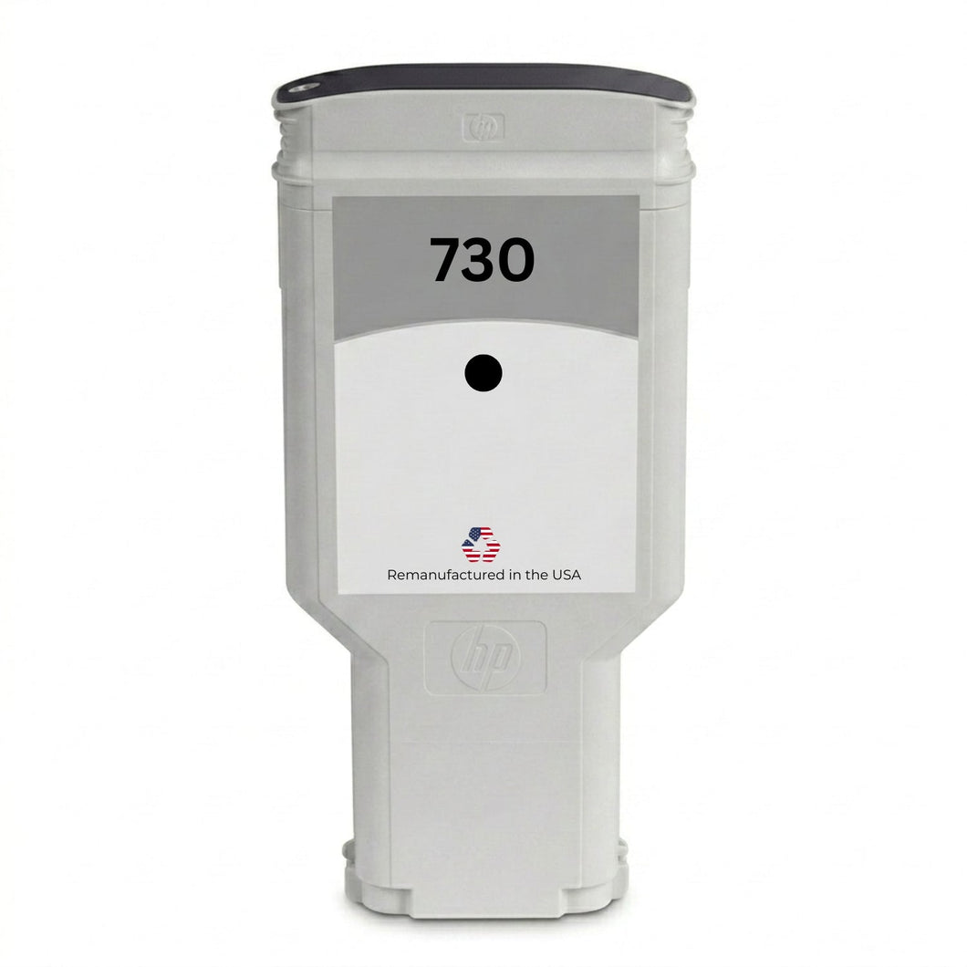 U.S. Remanufactured for HP 730 300ml (P2V73A) Photo Black Ink Cartridges