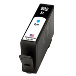 U.S. Remanufactured for HP 902XL (T6M02AN) Cyan Ink Cartridge