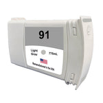 U.S. Remanufactured for HP 91 775mL (C9466A) Light Gray Ink Cartridge