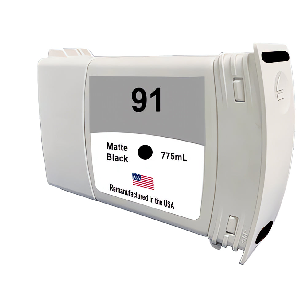 U.S. Remanufactured for HP 91 775mL (C9464A) Matte Black Ink Cartridge