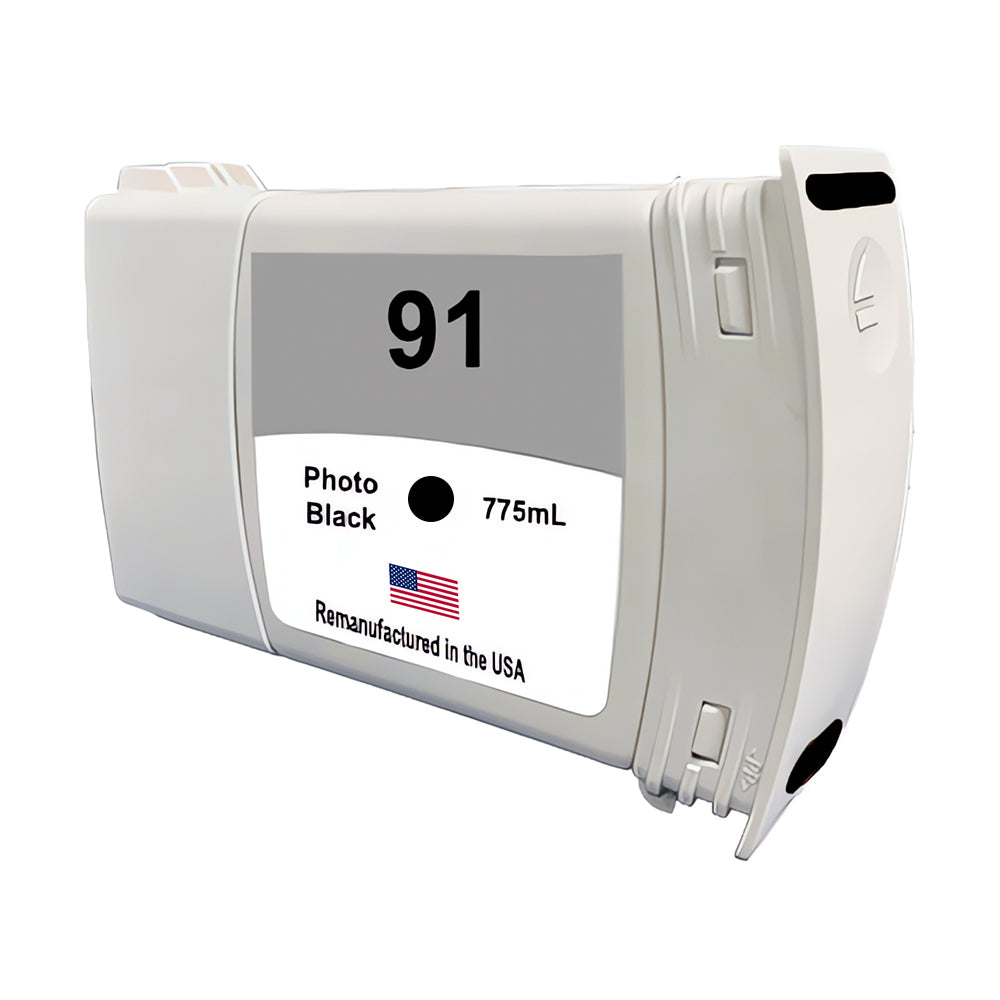 U.S. Remanufactured for HP 91 775mL (C9465A) Photo Black Ink Cartridge