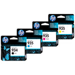 New, Pre-Owned - HP 934 Black / 935 Cyan, Magenta, Yellow Ink Cartridges