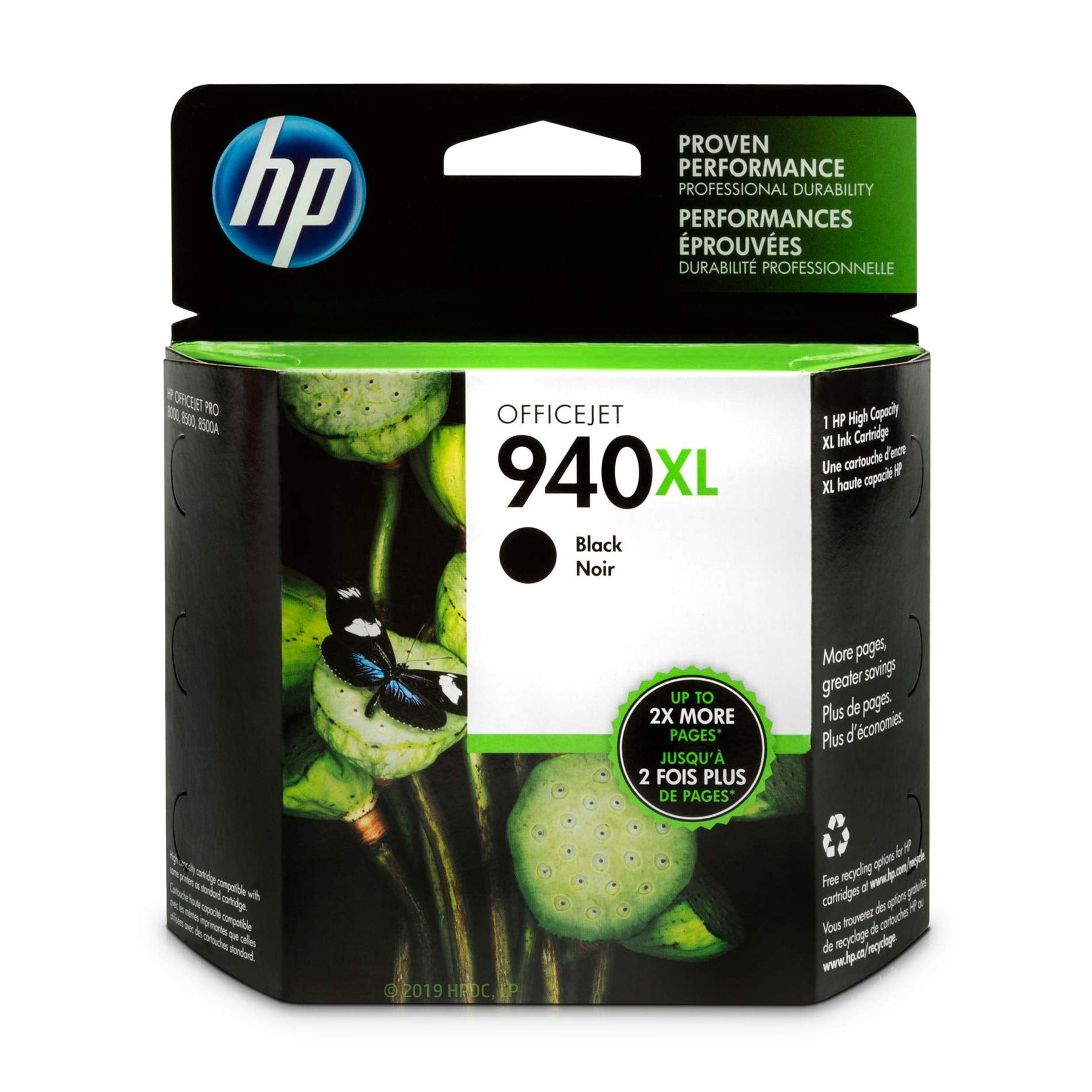 New, Pre-Owned - HP 940XL (C4906AN)  Black High Yield Ink Cartridge