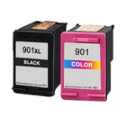 U.S. Remanufactured for HP 901XL Black / 901 Tri-Color Combo Pack Ink Cartridges