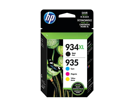 New, Pre-Owned - HP 934XL Black 935 Cyan, Magenta, Yellow Ink Cartridges
