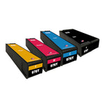 U.S. Remanufactured for HP 976Y 1 Black / 3 Color Ink Cartridges 4-pack