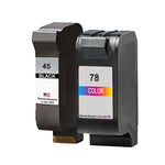 U.S. Remanufactured for HP 45 Black / 78 Color Combo Pack Ink Cartridges