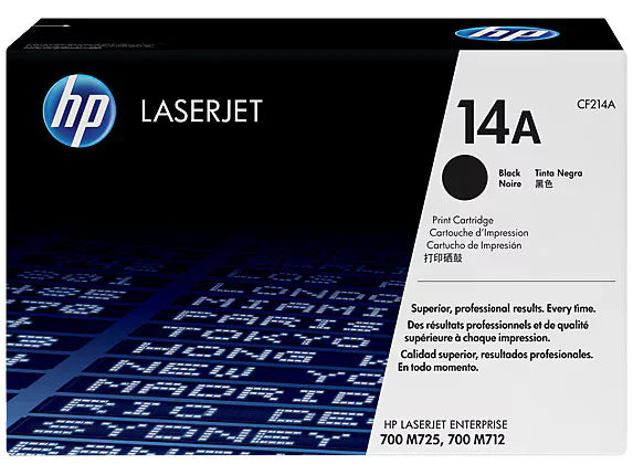 New, Pre-Owned - HP 14A Standard Yield Black Toner Cartridge, CF214A