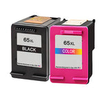 U.S. Remanufactured for HP 65XL Black / Color Combo Pack Ink Cartridges