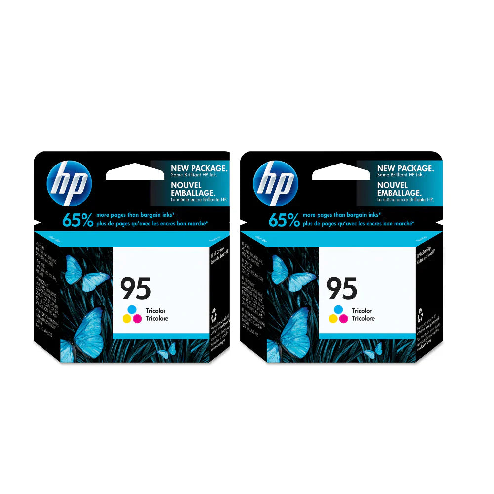 New, Pre-Owned - HP 95 (C8766WN) Tri-Color Ink Cartridge-Combo Pack
