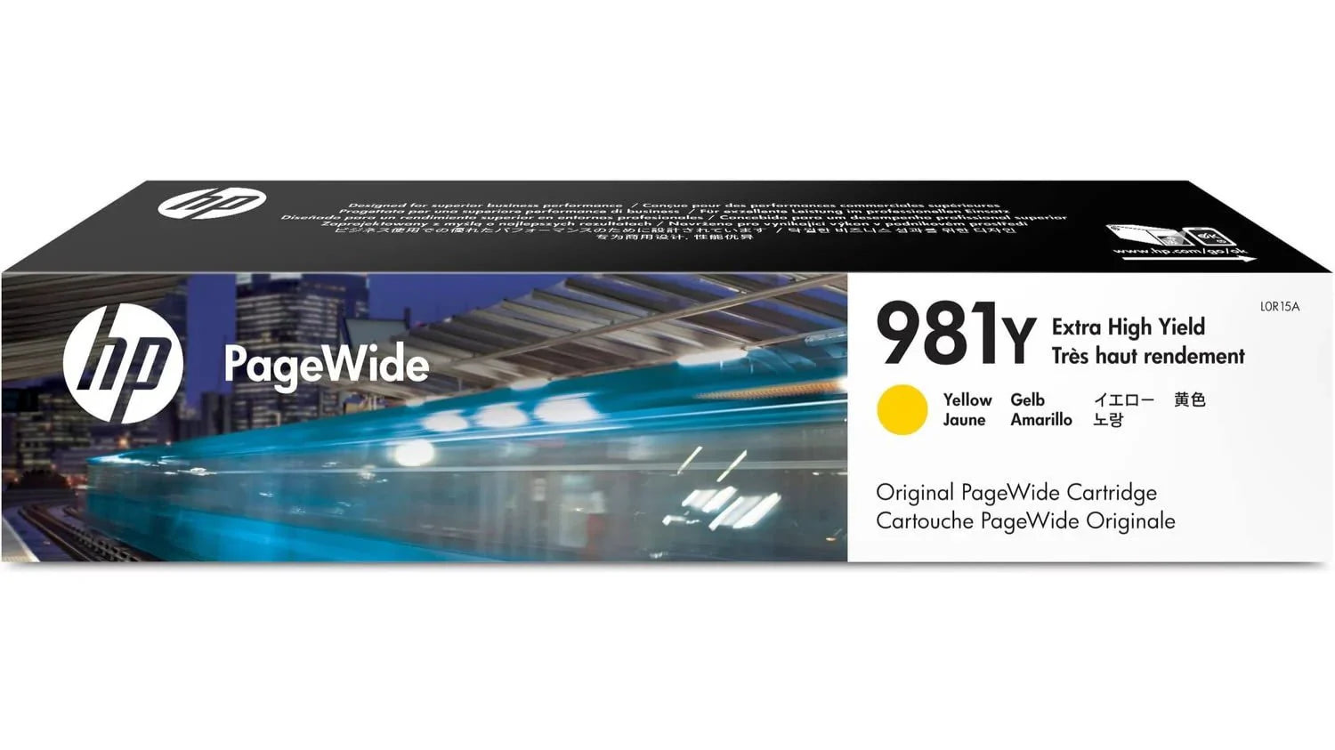 New, Pre-Owned - HP 981Y Extra High Yield Yellow PageWide Ink Cartridge, L0R15A