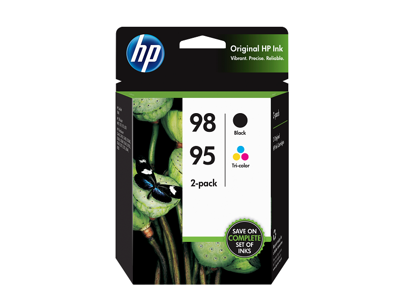 New, Pre-Owned - HP 98/95 Standard Yield Black & Color Ink Cartridge, CB327FN