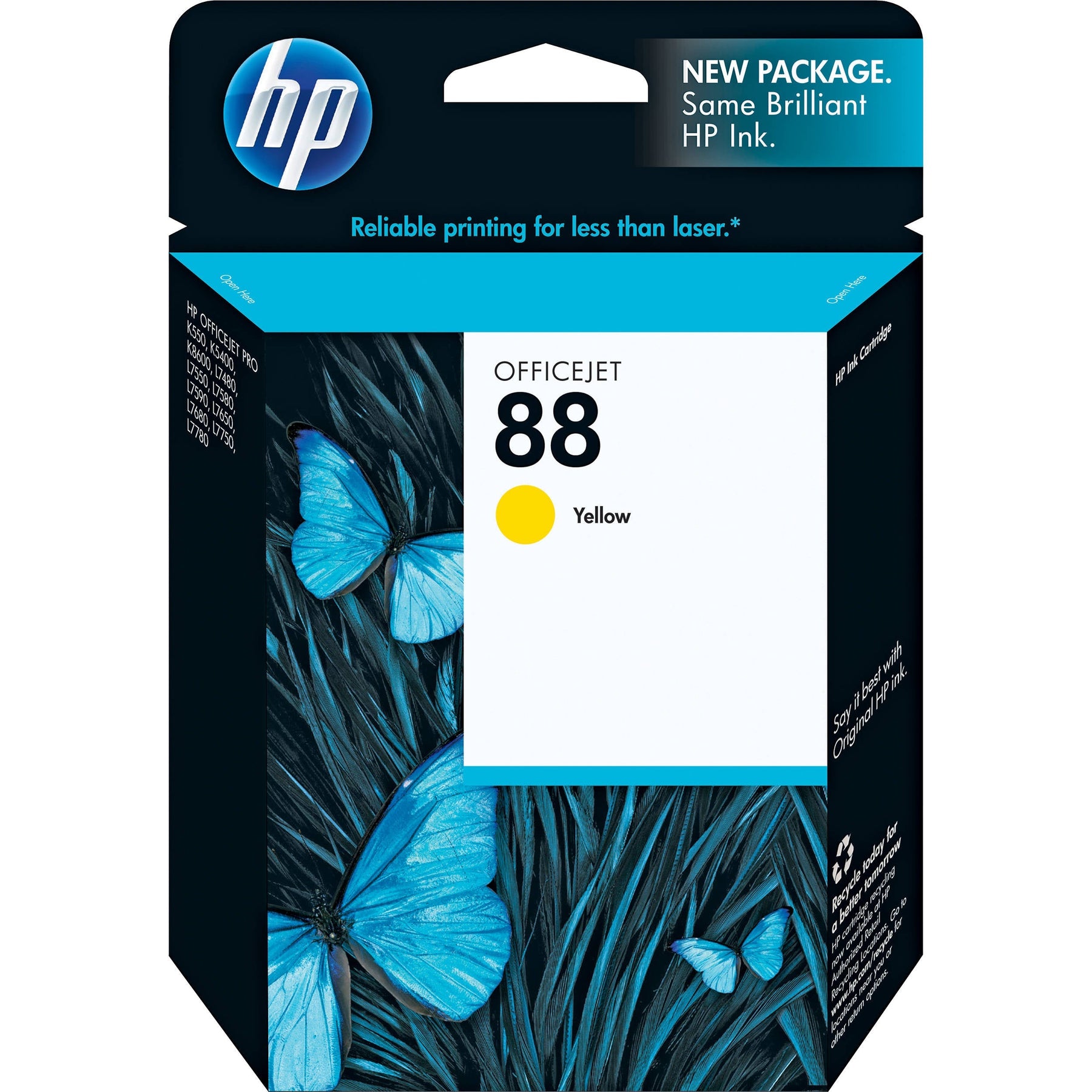 New, Pre-Owned - HP 88 (C9388AN) Yellow Ink Cartridge