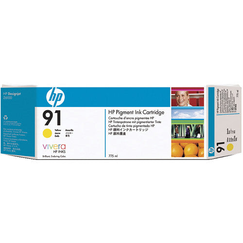 New, Pre-Owned - HP 91 775-ml (C9469A) Yellow Ink Cartridge