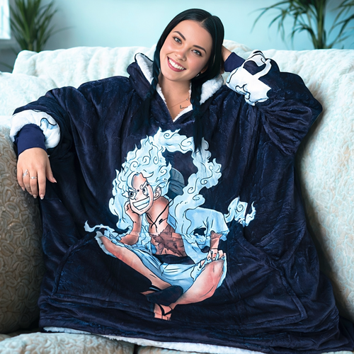 Luffy gear 5 Blanket Hoodie