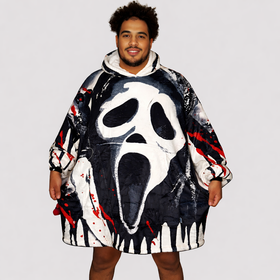 Ghost Face  Blanket Hoodie