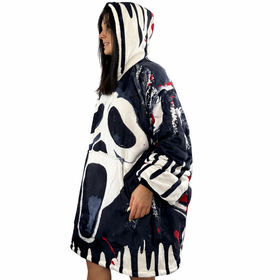 Ghost Face  Blanket Hoodie