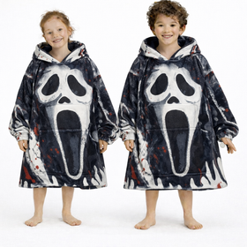 Ghost Face  Blanket Hoodie