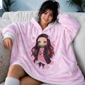 Nezuko Kamado Blanket Hoodie
