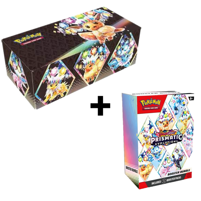 Pokemon TCG: Prismatic Evolutions Booster Bundle with Surprise Box Bundle