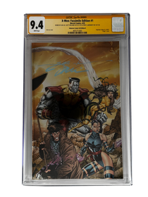 [TRIPLE SIGNED CGC YELLOW LABEL 4 PACK FOIL] X-Men 1991 #1 Facsimile Jim Lee | Claremont |  Williams Cover Var [Set #3]