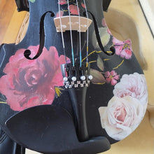 Black Rose Viola Outfit | Custom Crystal Tailpiece & Pearl Fine Tuners