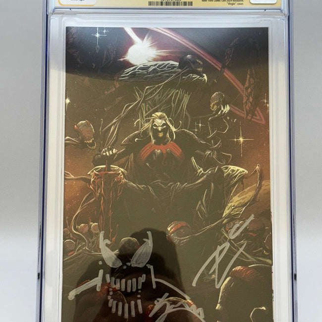 [REMARK | SIGNED DONNY CATES | RYAN STEGMAN][FOIL] VENOM #3 UNKNOWN COMICS EXCLUSIVE FACSIMILE STEGMAN VIRGIN NYCC VAR [CGC 9.8 YELLOW LABEL][IN STOCK]