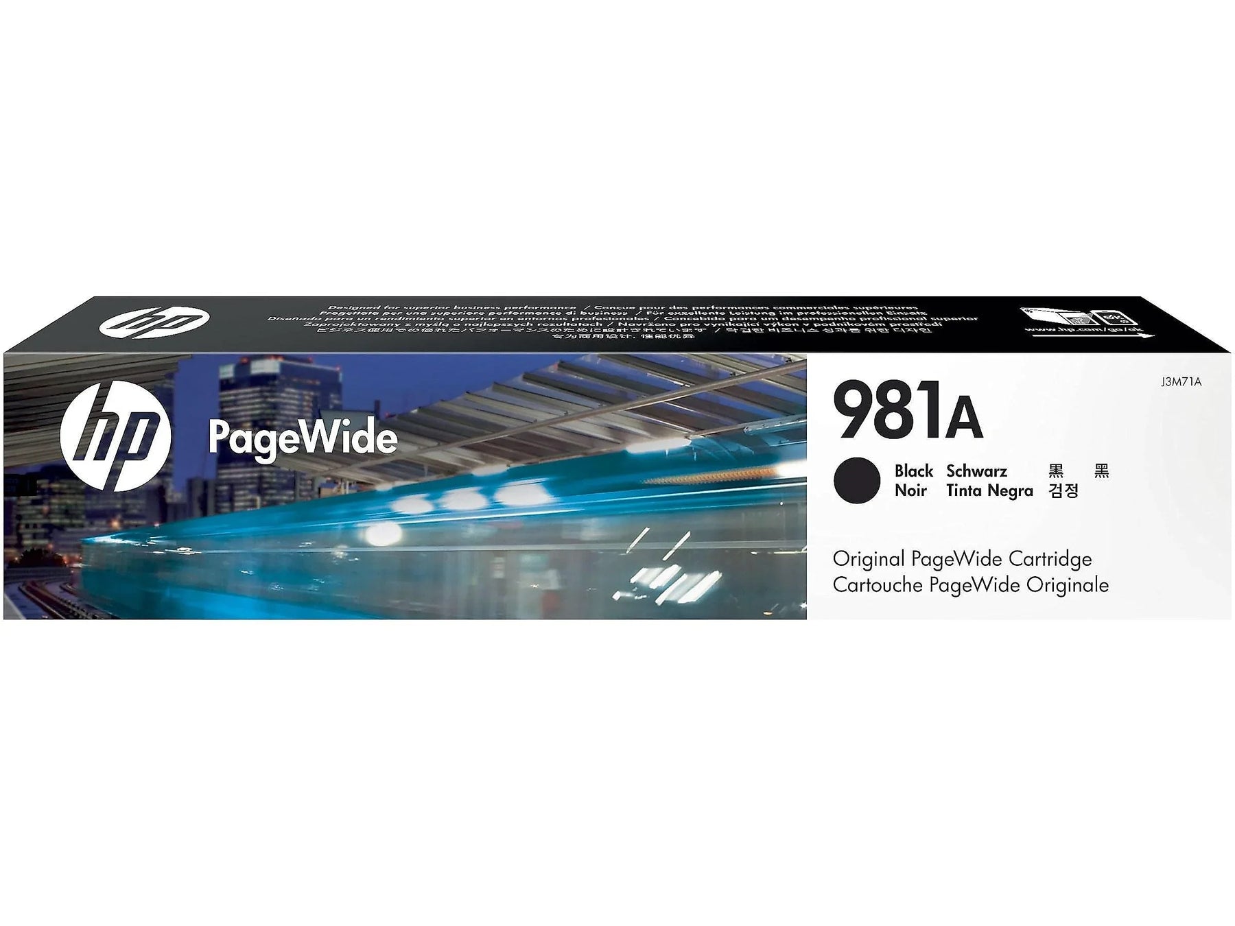 New, Pre-Owned - HP 981A Standard-Yield Black PageWide Ink Cartridge, J3M71A