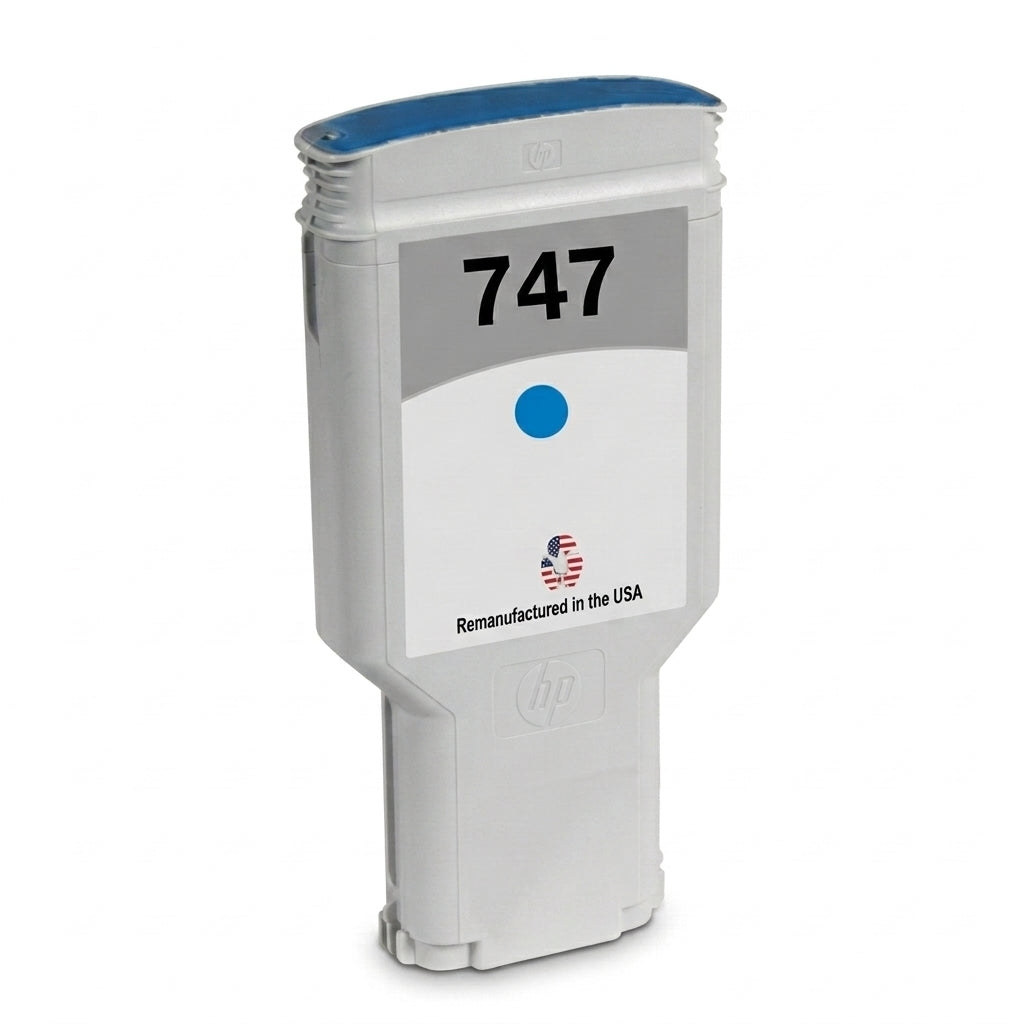 US Remanufactured for HP 747 300mL Blue Ink Cartridge