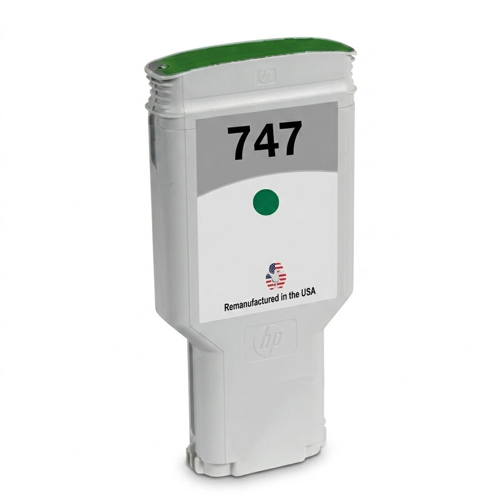 US Remanufactured for HP 747 300mL Green Ink Cartridge