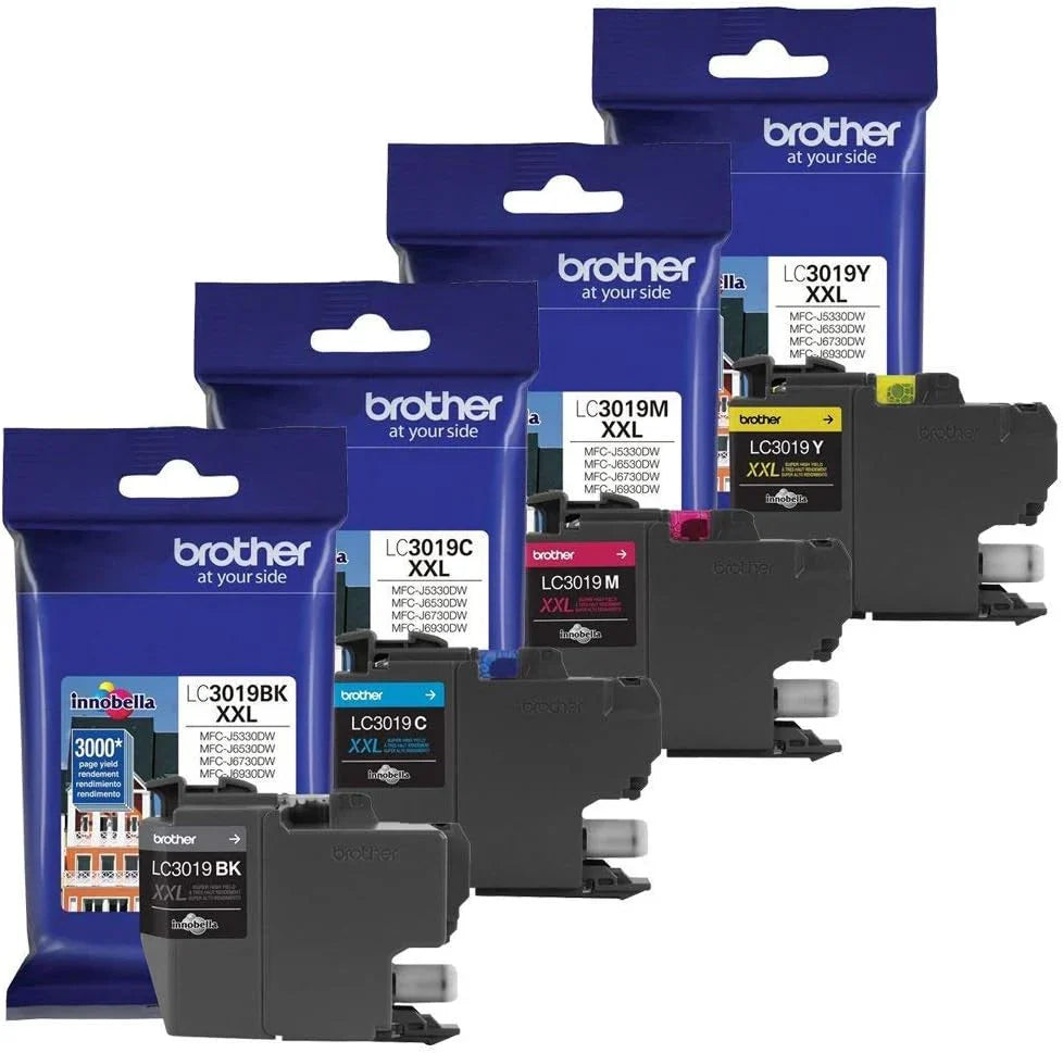 New, Pre-Owned - Brother LC3019 Super High Yield Color Ink 4-Pack