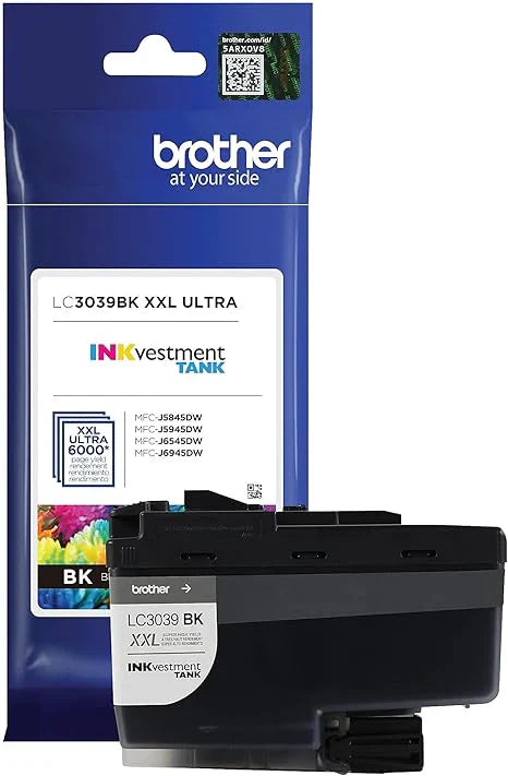 New, Pre-Owned - Brother LC3039 Ultra High Yield Black Ink Cartridge, LC3039BK