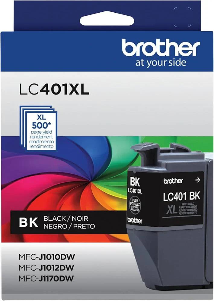 New, Pre-Owned - Brother LC401XL High-Yield Black Ink Cartridge