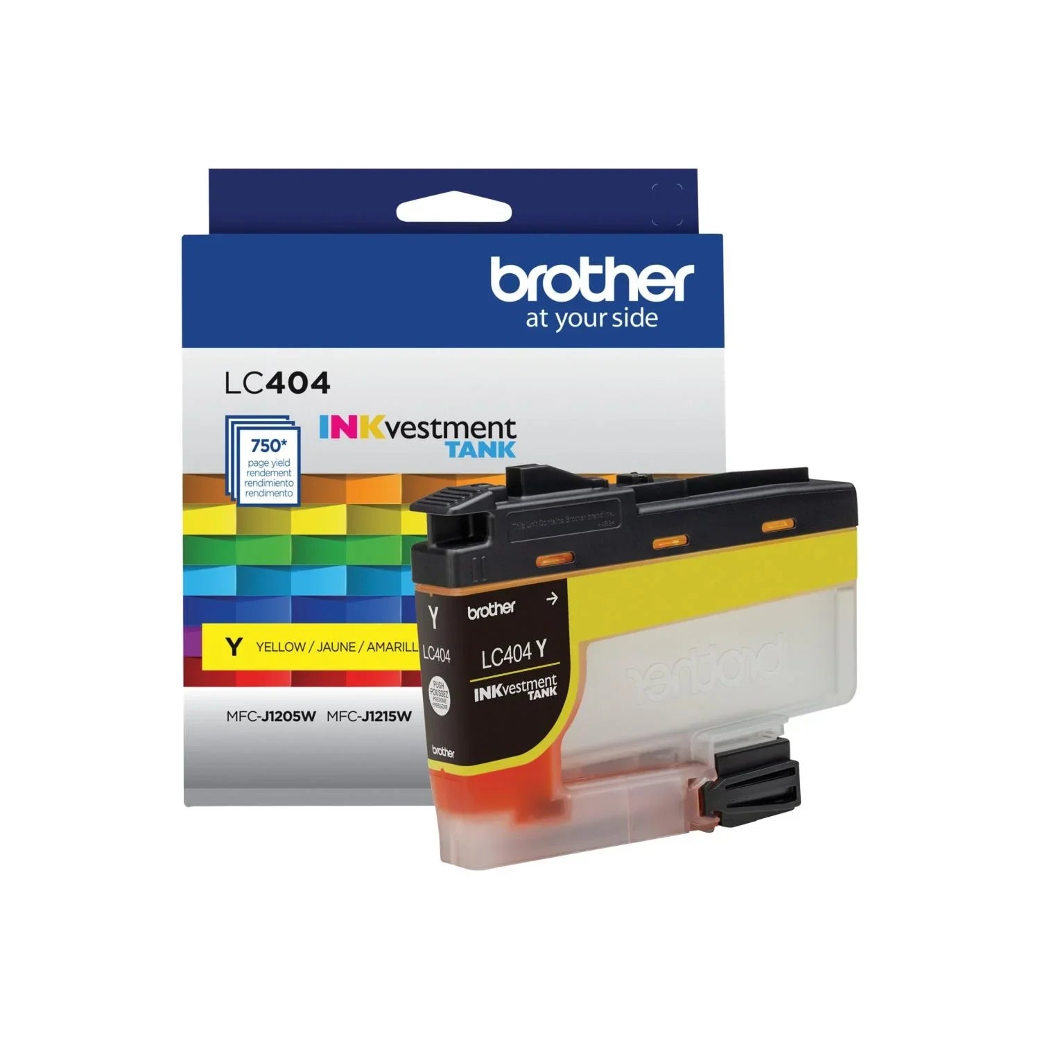New, Pre-Owned - Brother LC404 Standard-Yield Yellow Ink Cartridge, LC404Y