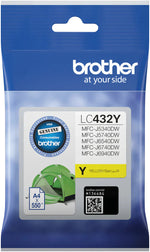 New, Pre-Owned - Brother LC432Y Standard Yield Yellow Ink Cartridge