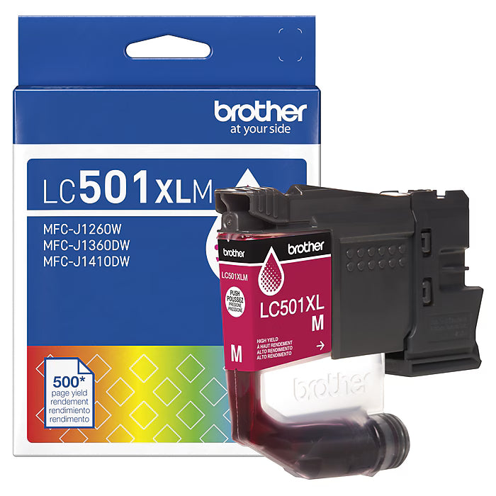 New, Pre-Owned - Brother LC501XL High Yield Magenta Ink Cartridge
